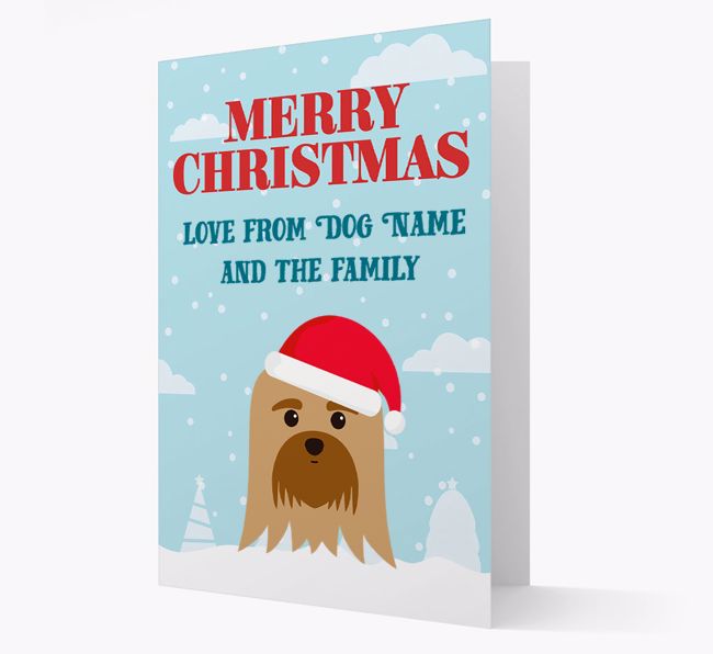 Love From the Family: Personalised {breedFullName} Christmas Card